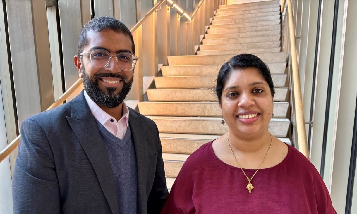 Grampians Health’s senior social worker Mohammed Salman and theatre nurse Aleena Varughese are ready to be part of the digital transformation of healthcare.